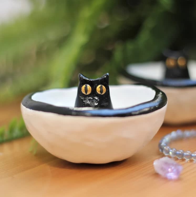 Ceramic Cat Dish