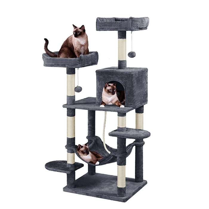 Topeakmart Large Cat Tree With Plush Perches