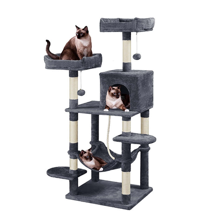 Topeakmart Large Cat Tree With Plush Perches