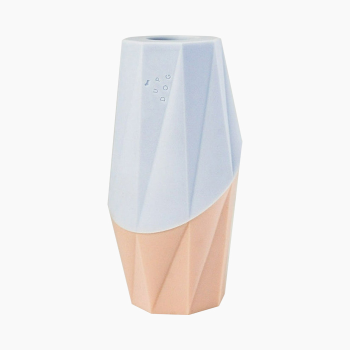 blue and pink colored dog toy