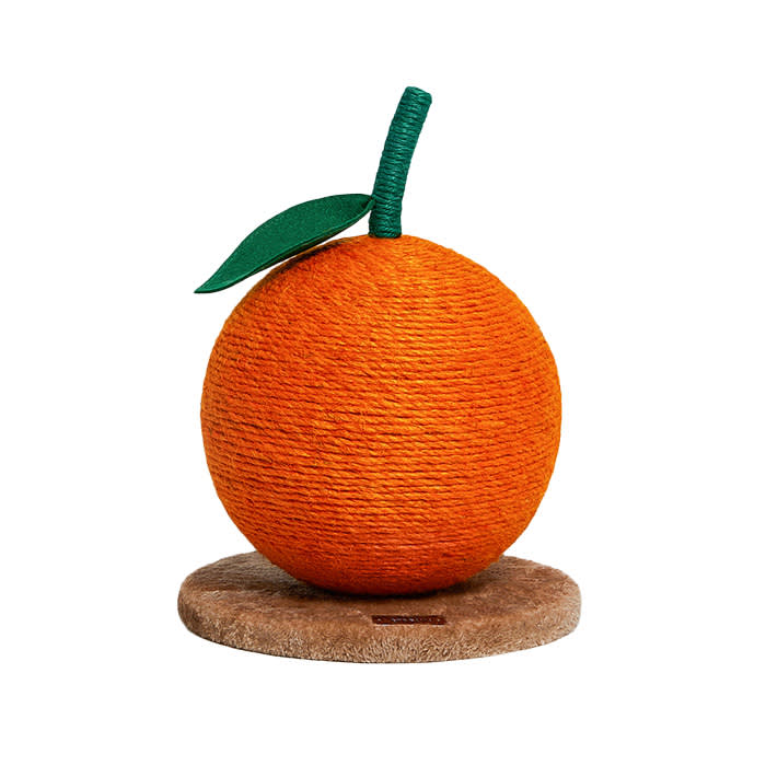 Vetreska tangerine cat scratching ball 