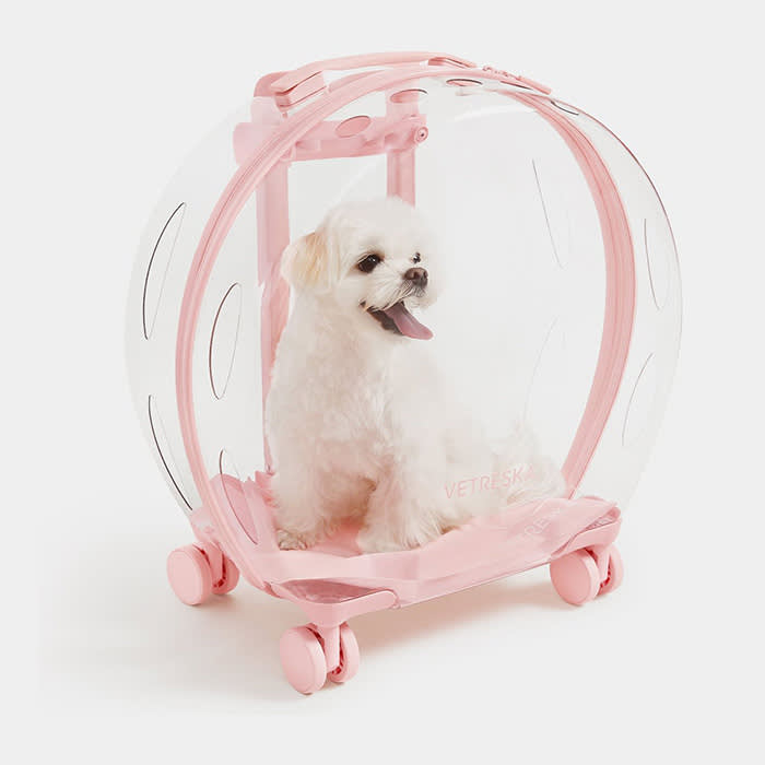 Vetreska dog and cat carrier in pink