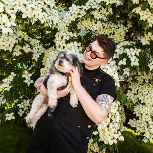 Zoe Schlacter  with their dog