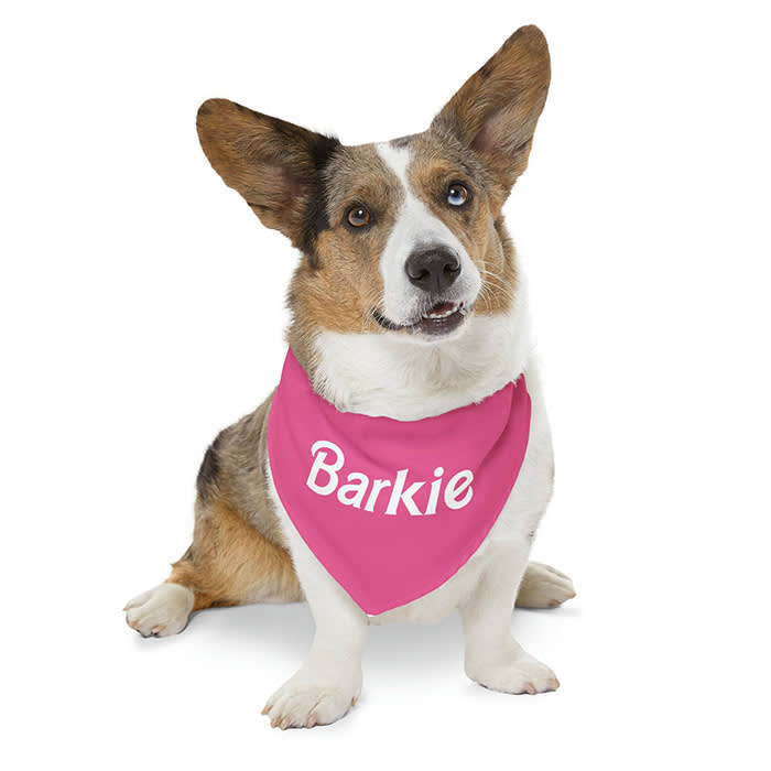 DogMomApparelShop Barbie Themed Pet Bandana Barkie Bandana
