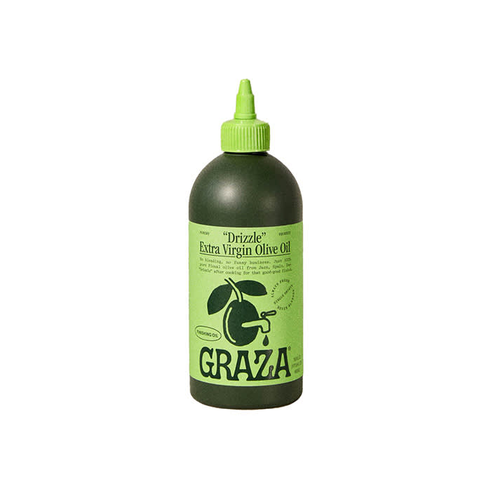 graza olive oil in green bottle