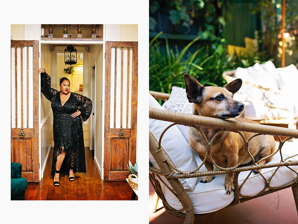 Ashley Nicole Black and her small dog, Gordi