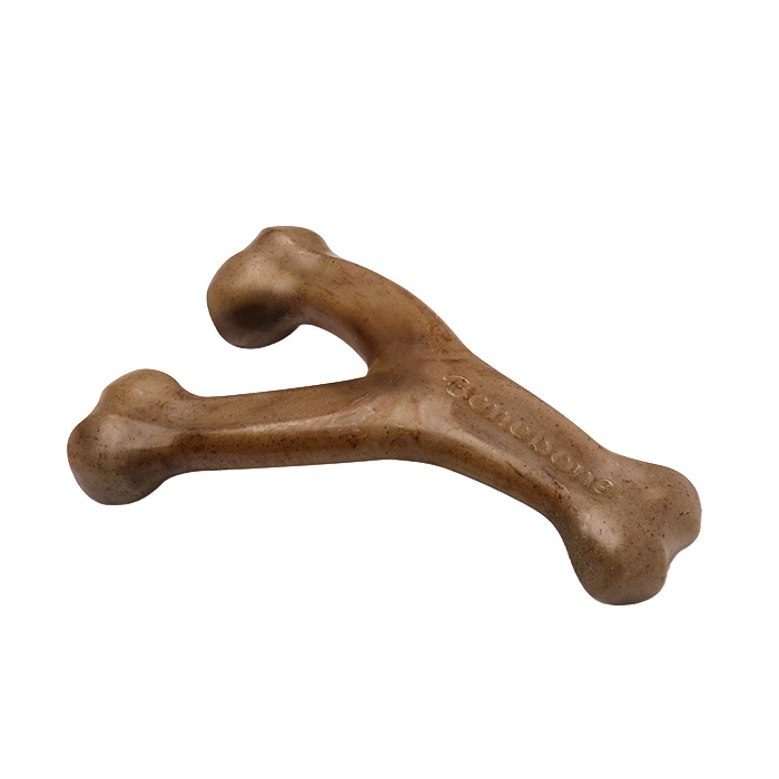 Benebone Bacon-Flavored Wishbone Tough Dog Chew Toy
