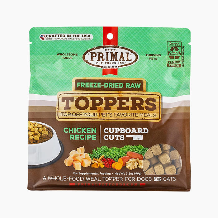 primal food topper in neutral package