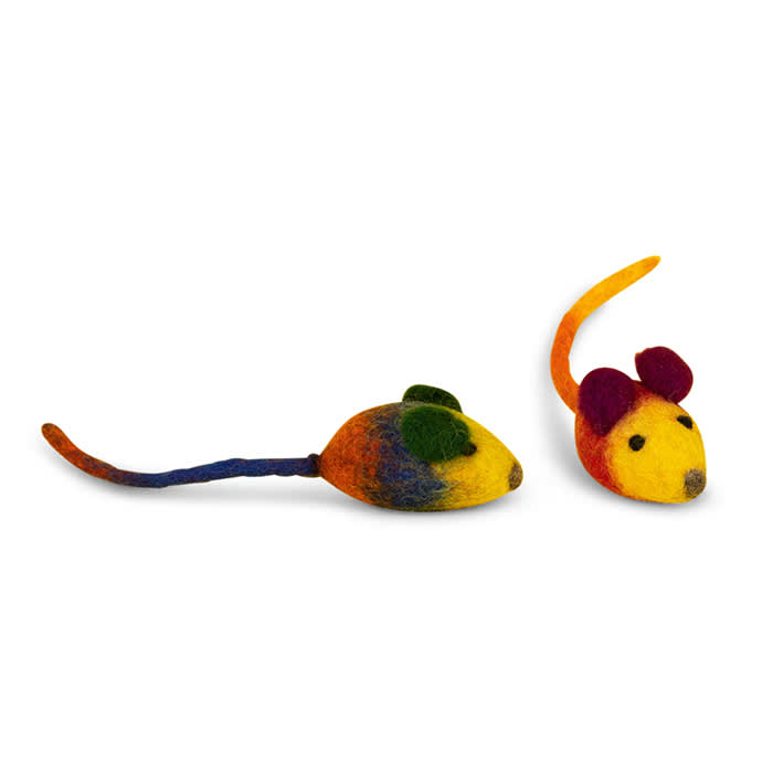 Ware of the Dog Wool Felt Mouse Cat Toy
