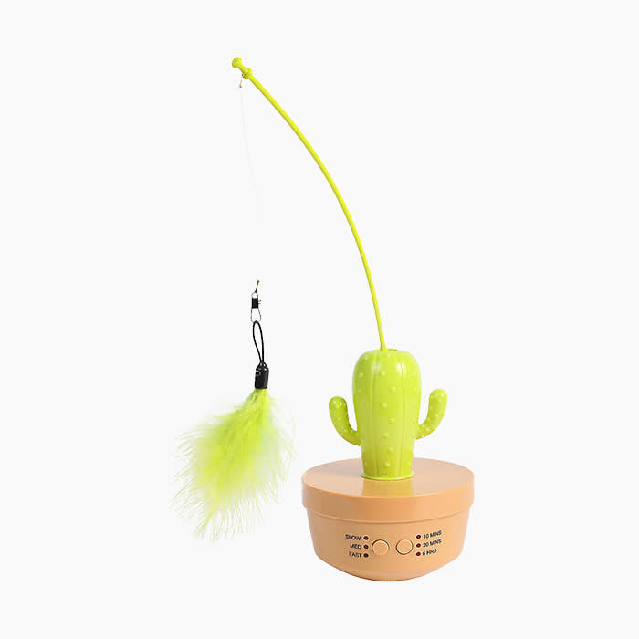 neon green cactus wand toy