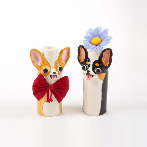 Katie Kimmel Custom Dog Vase