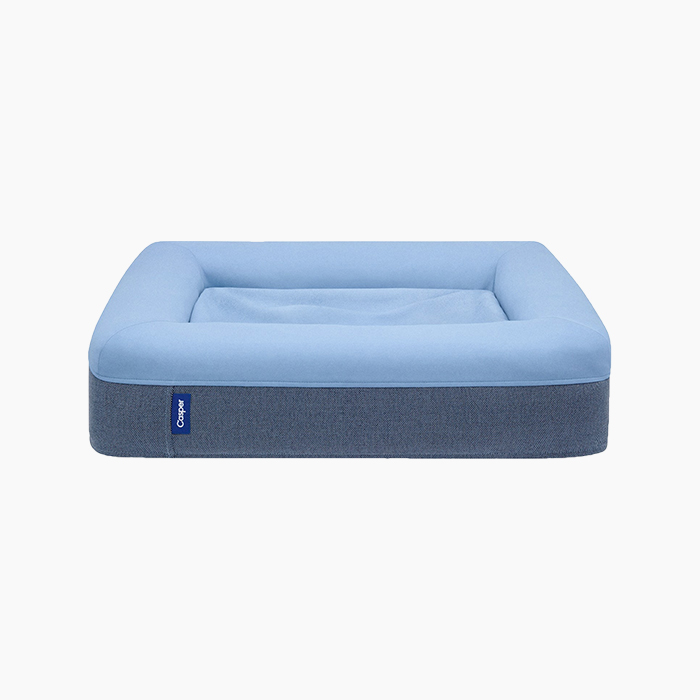 the blue tempurpedic bed