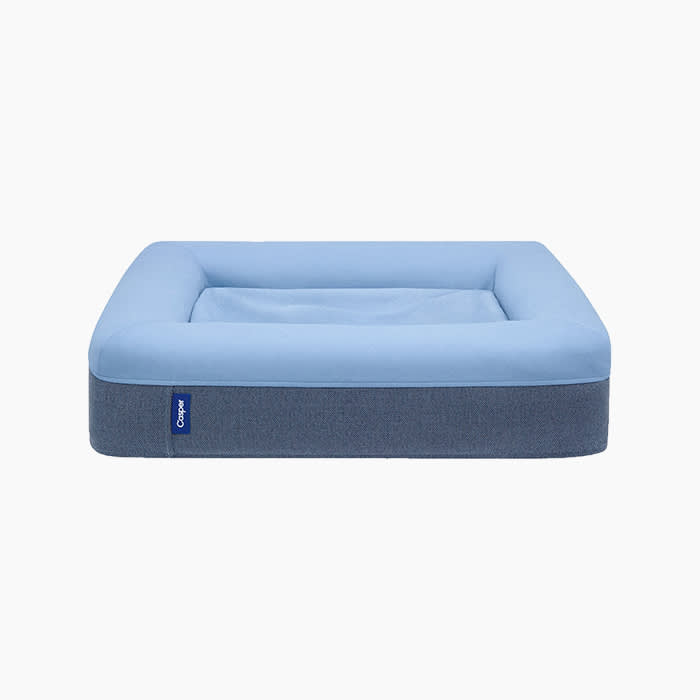 the blue tempurpedic bed