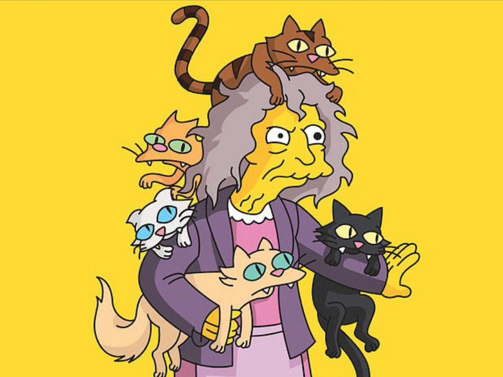 Simpsons cat lady