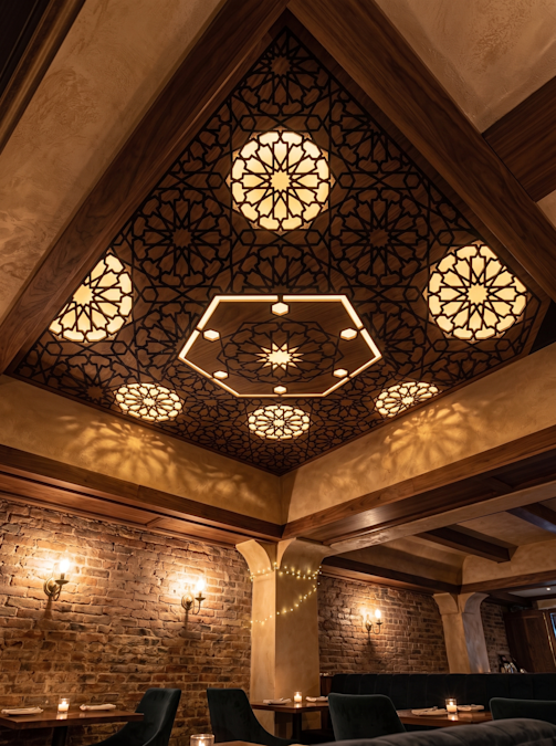 Damascus style - Restaurant ceiling