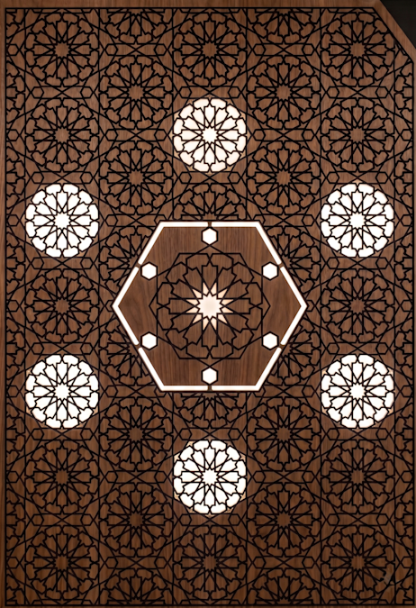 Damascus style - Restaurant ceiling — Damascus mosaic 3