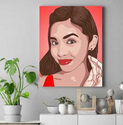 Maine Mendoza Canvas Cartoon Vector