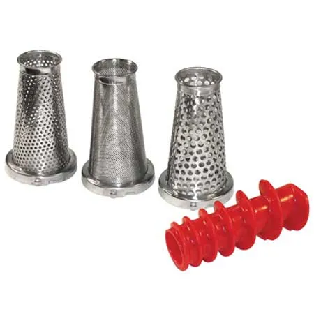 4 Piece Manual Food Strainer & Sauce Maker Accessory Kit | Weston