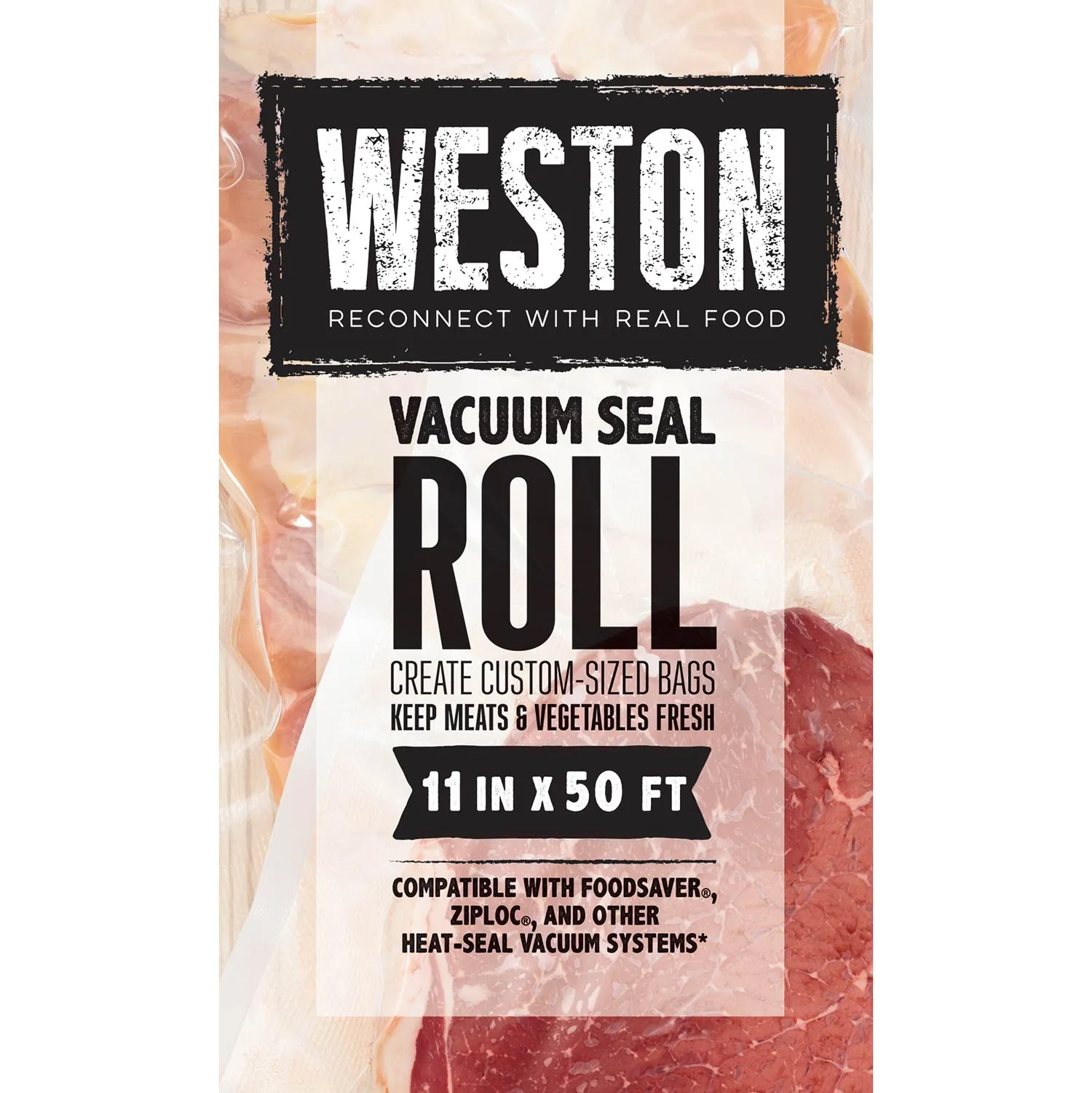 Vacuum Sealer Bags, 11 in x 50 ft Roll Weston Brands