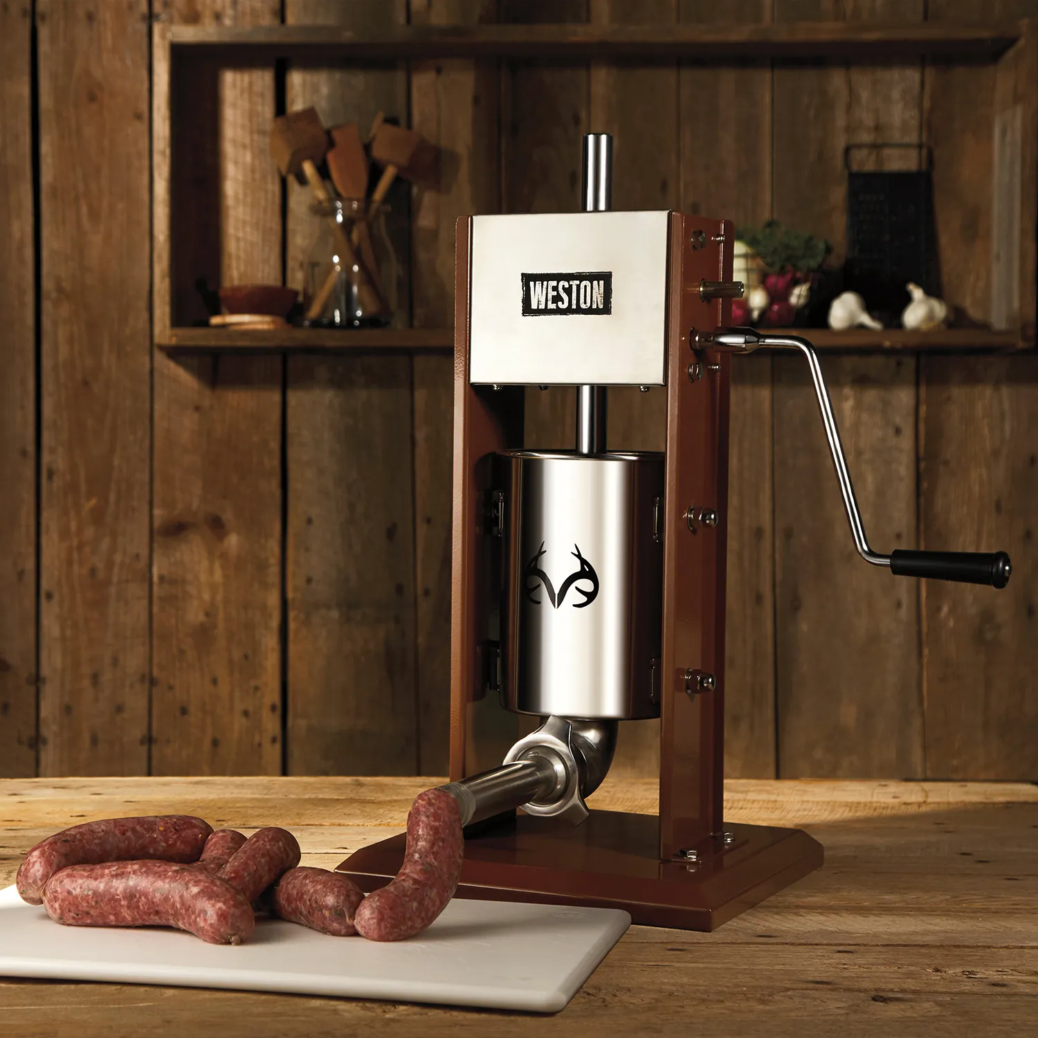 Realtree® 7 lb Vertical Sausage Stuffer | Weston Brands