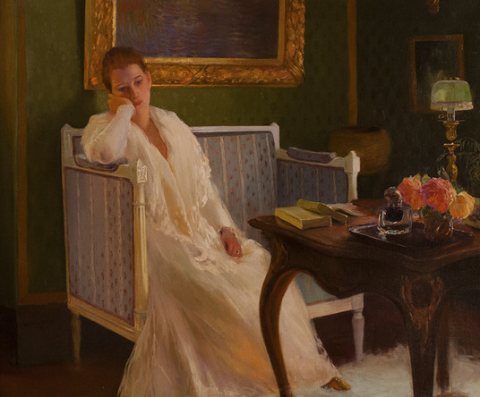 “L'ennui” by Gaston La Touche is in the public domain.
