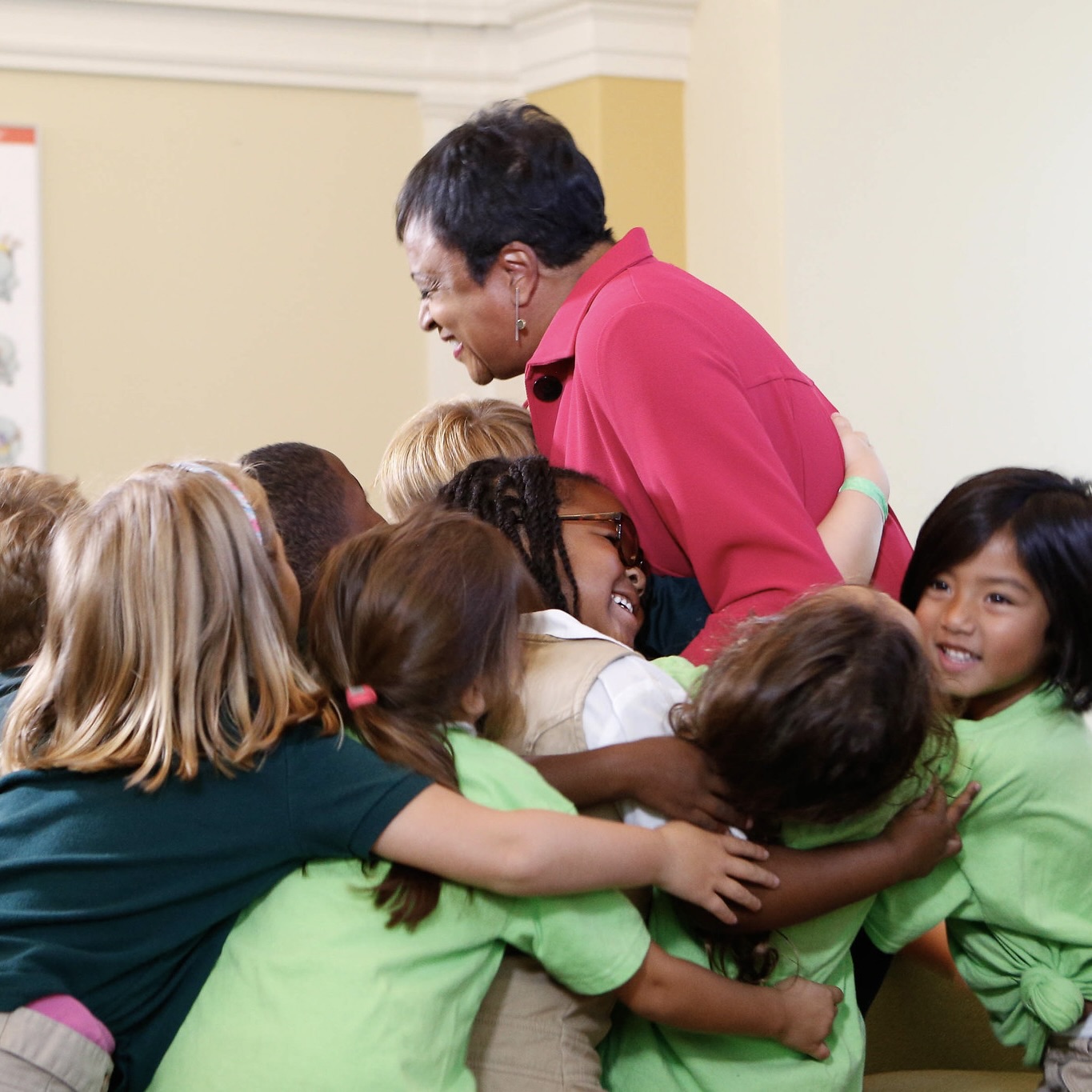 Carla Hayden with kids