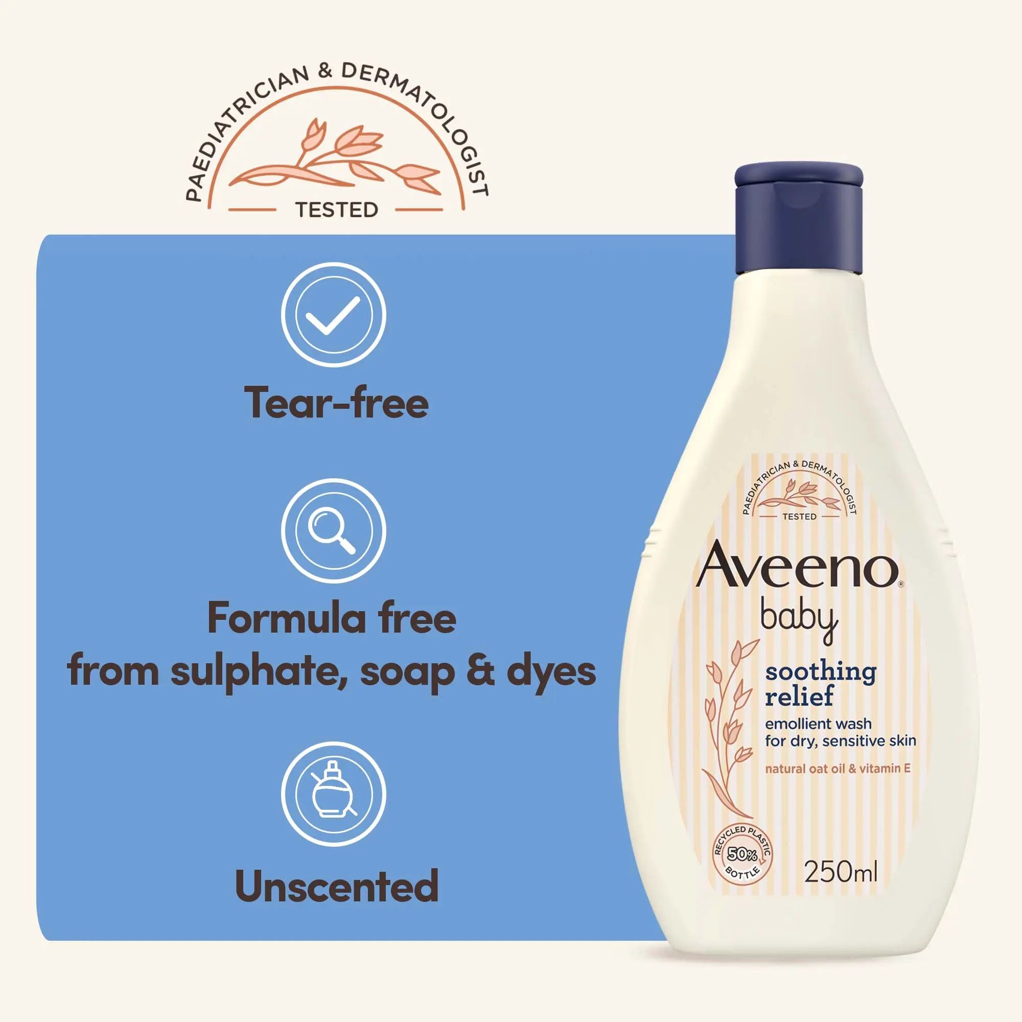 AVEENO® Baby Soothing Relief Baby Emollient Wash Image 5