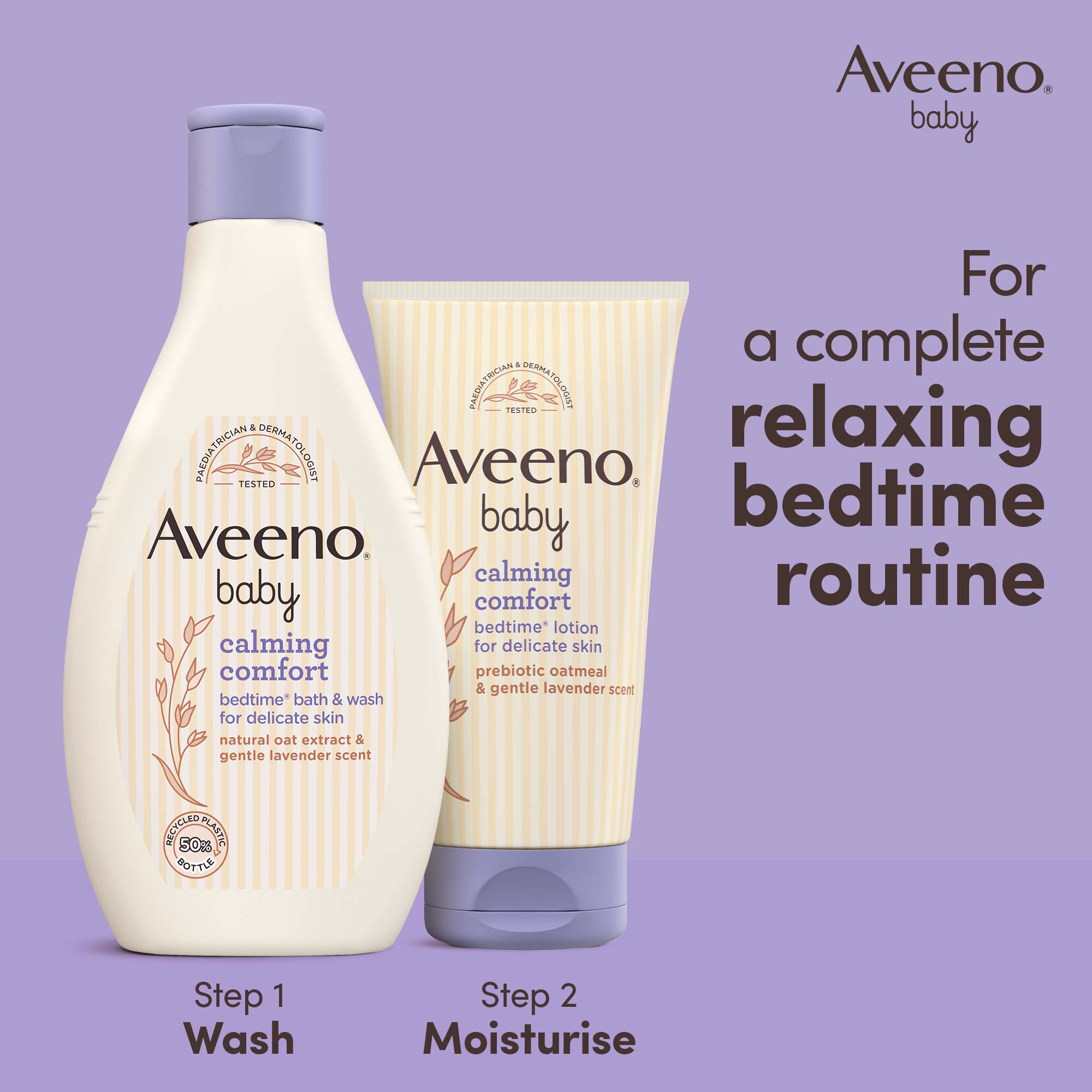 AVEENO Baby Calming Comfort™ Bedtime® Bath & Wash Image 7