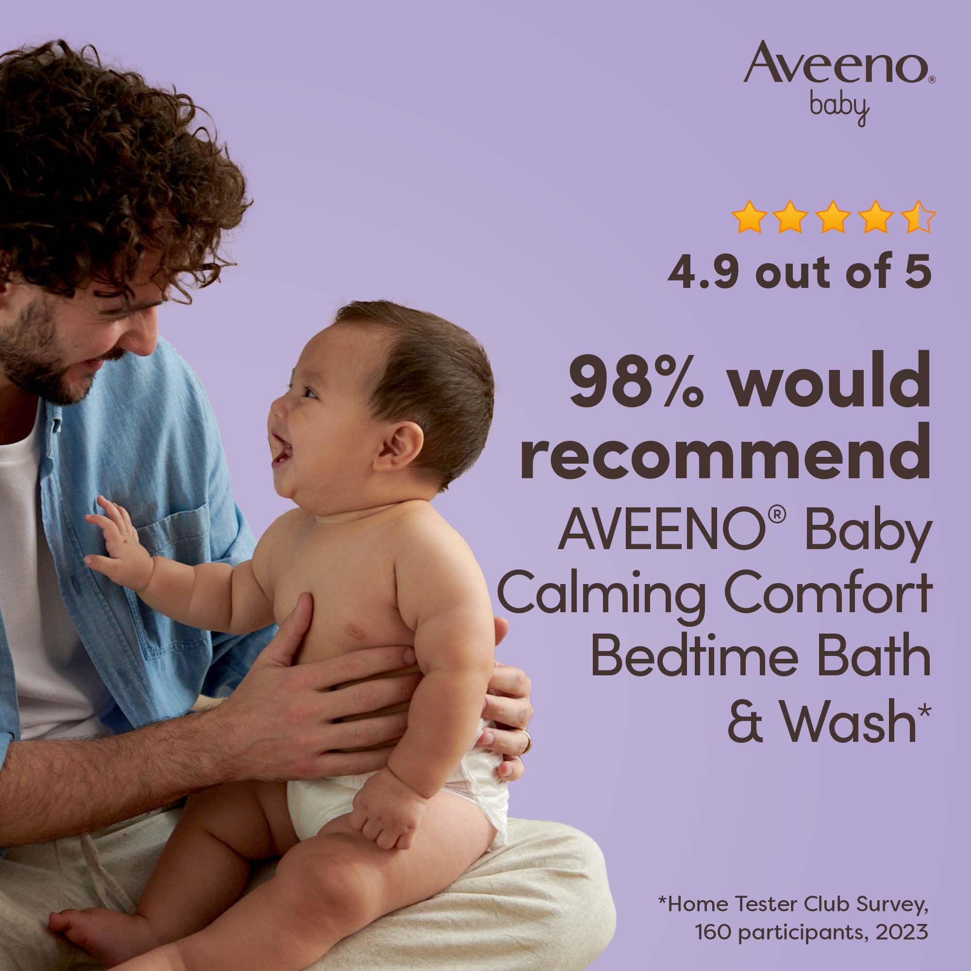 AVEENO Baby Calming Comfort™ Bedtime® Bath & Wash Image 6