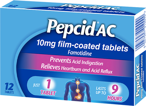 Pepcid AC 24 tablet pack shot