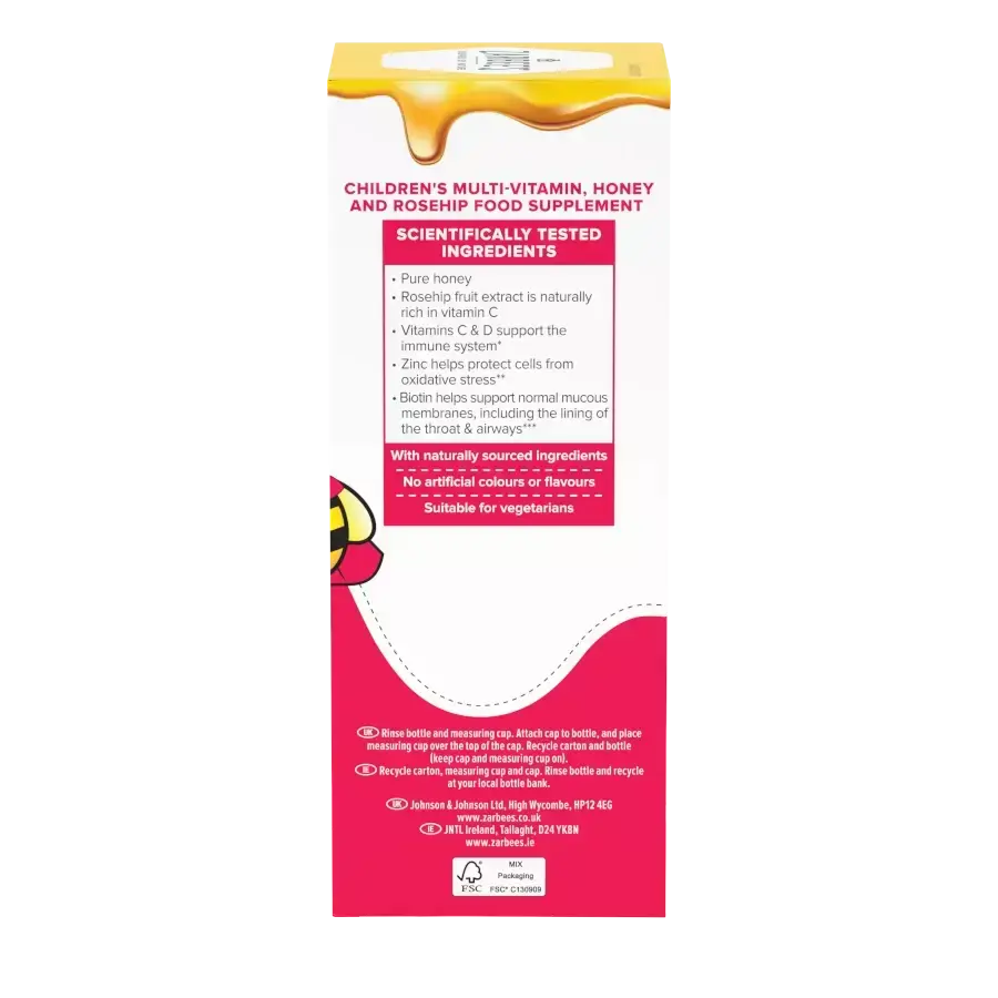 Zarbee’s® Children’s MultiVits + Immune Support Liquid​ - Image 3 - zarbees.co.uk - en-GB