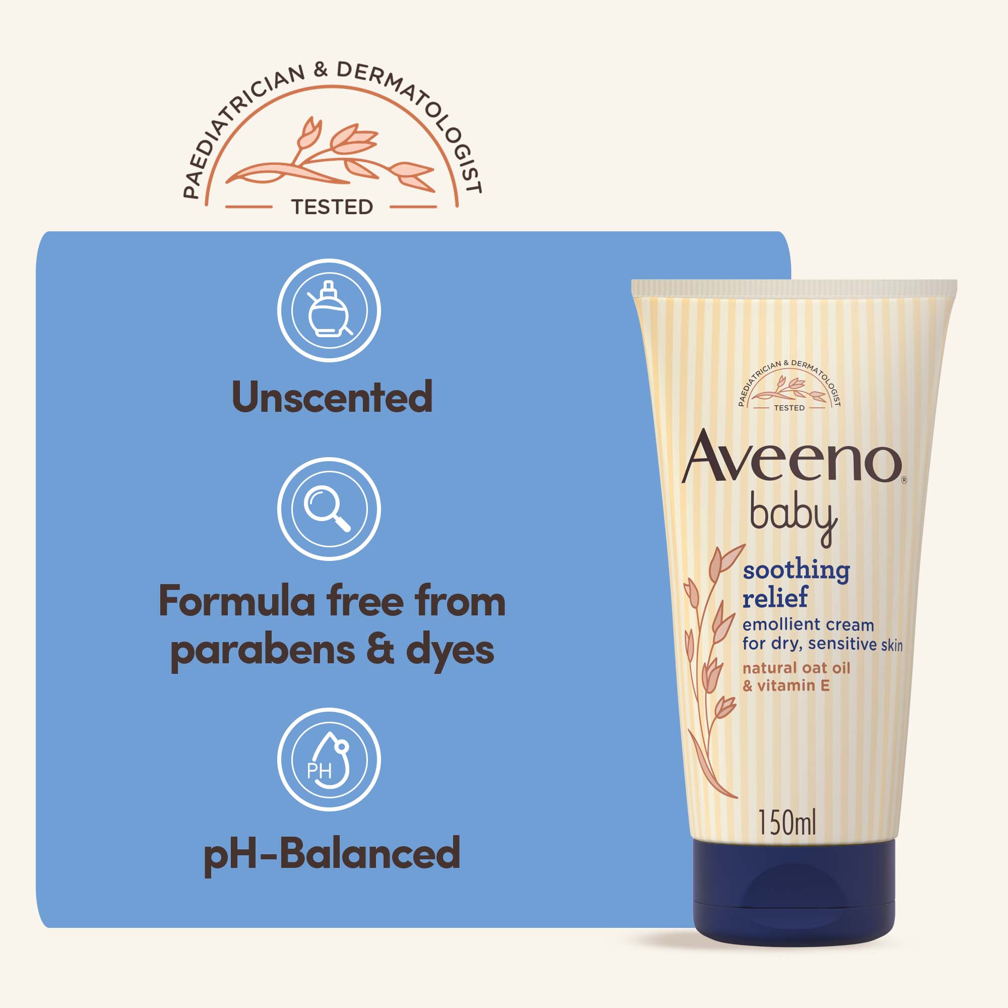 AVEENO® Baby Soothing Relief Emollient Cream image 5