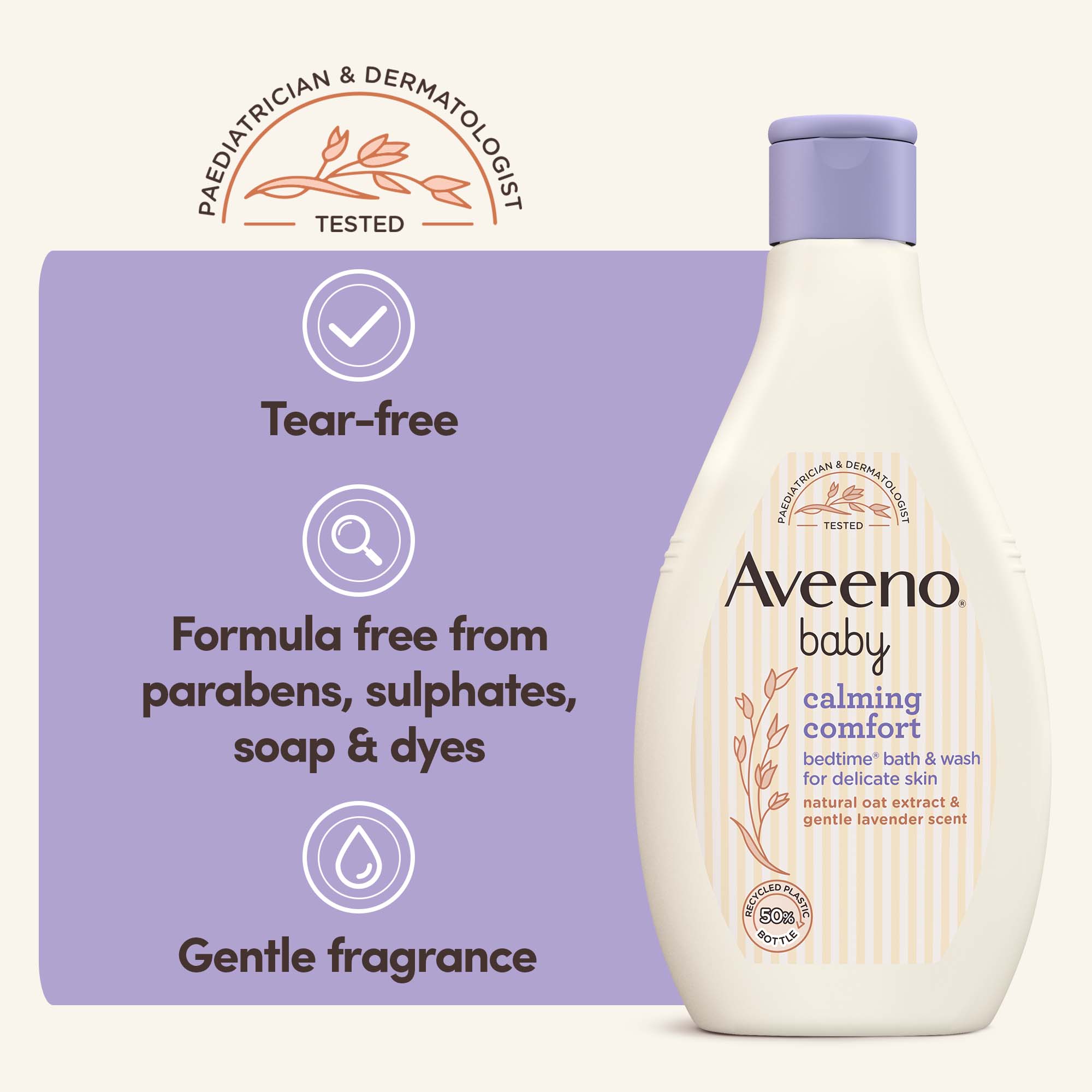 AVEENO Baby Calming Comfort™ Bedtime® Bath & Wash Image 5 