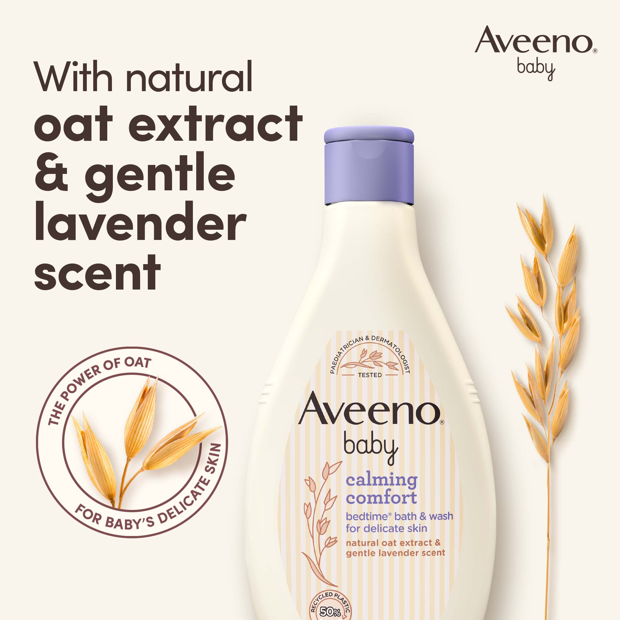 AVEENO Baby Calming Comfort™ Bedtime® Bath & Wash image 3