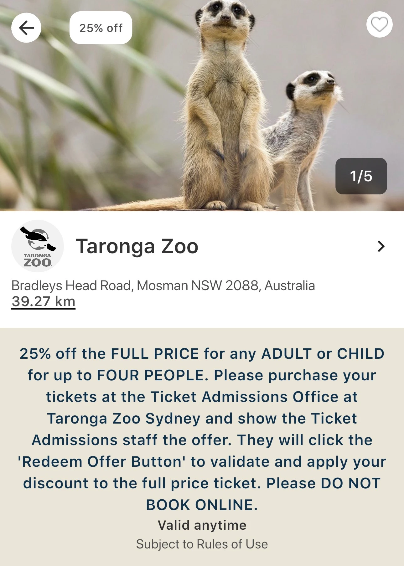 Taronga Zoo Sydney