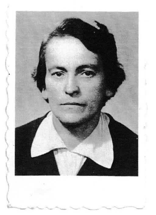 Justyna Dudzińska, pierwsza bibliotekarka pracująca w bibliotece miejskiej w latach 1948-1950