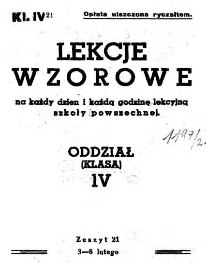 lekcje wzorowe