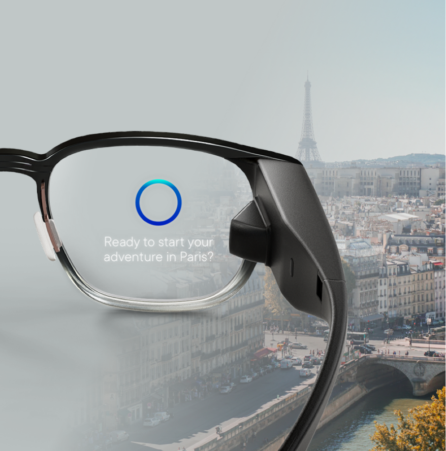 The smart glasses with 