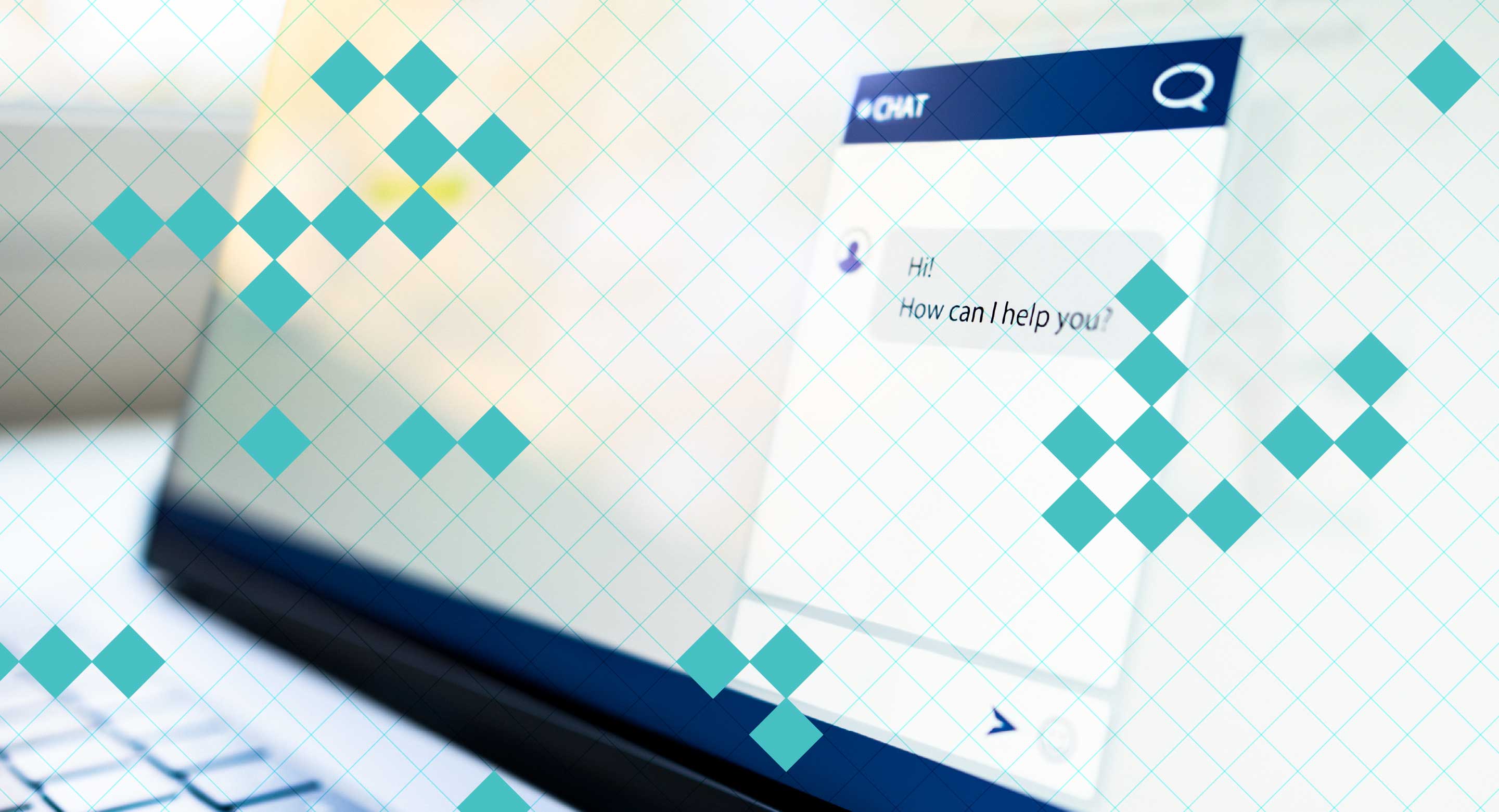 A close up of a chatbot conversation window on a laptop screen.