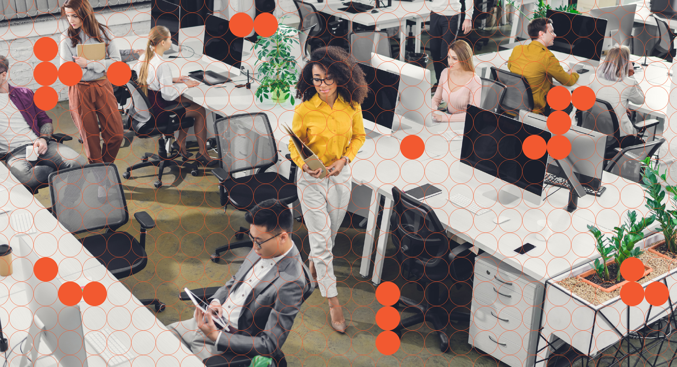 A busy office photo