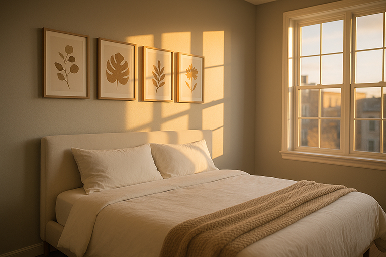 Tablouri mari vs. seturi mici: ce alegi pentru dormitor?