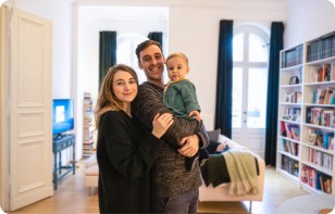 Meet Aoife and Giacomo, two happy new homeowners