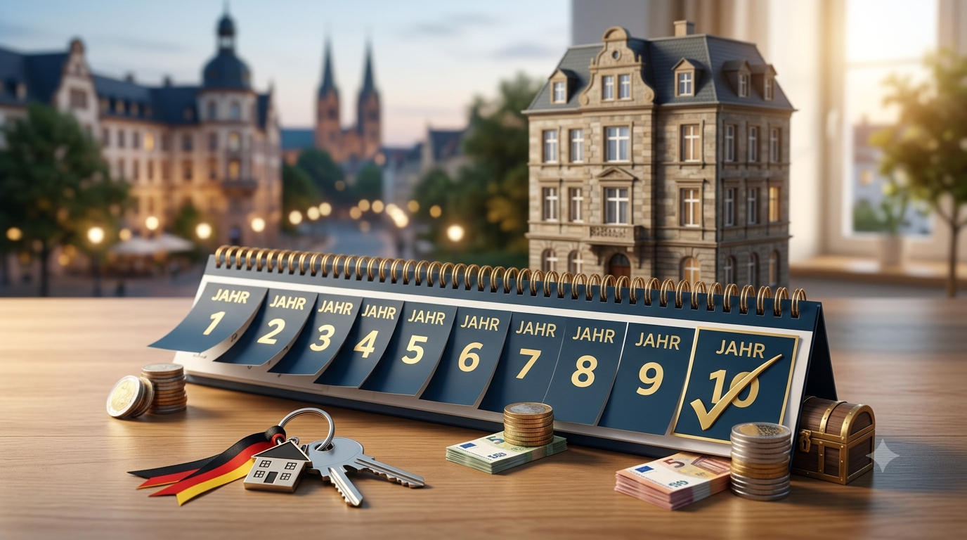 Wie lange solltest Du eine deutsche Anlageimmobilie halten? Die 10-Jahres-Grenze