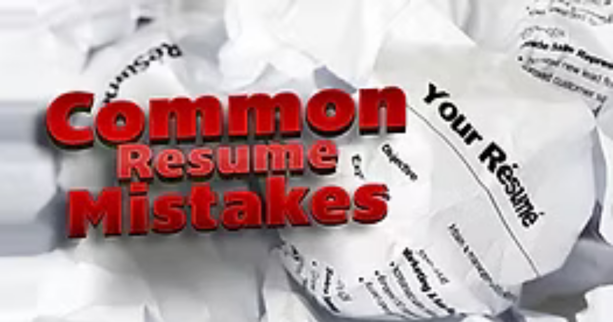What Are The 3 Worst Mistakes Found On Resumes?