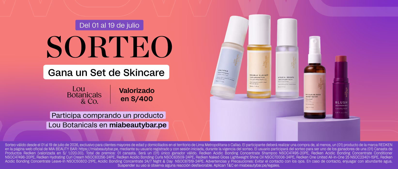Lou Botanicals sorteo