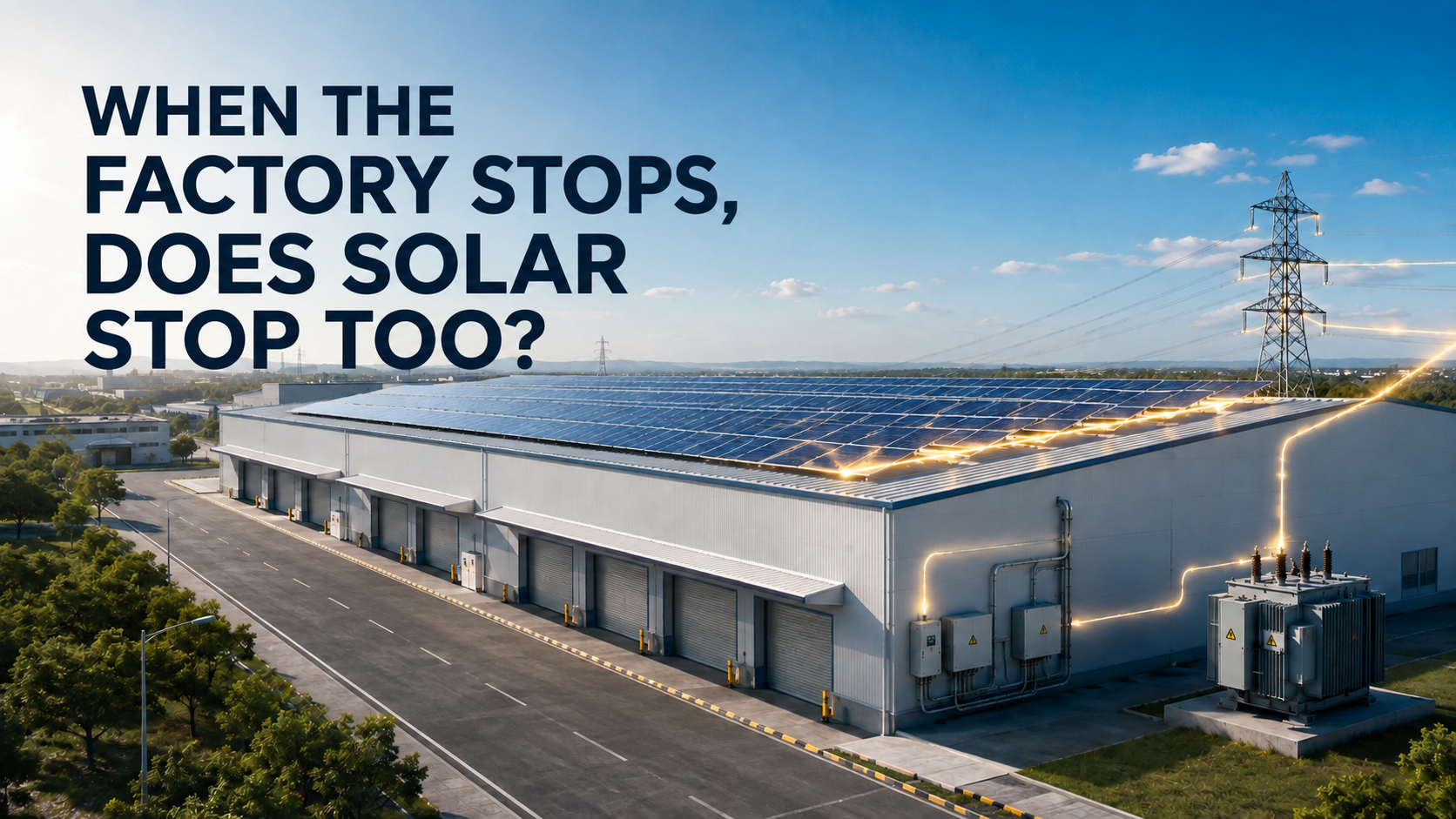 What Happens to Solar Power When Your Factory Is Closed?