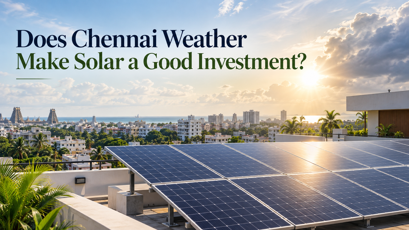 Does Chennai Weather Make Solar a Good Investment?