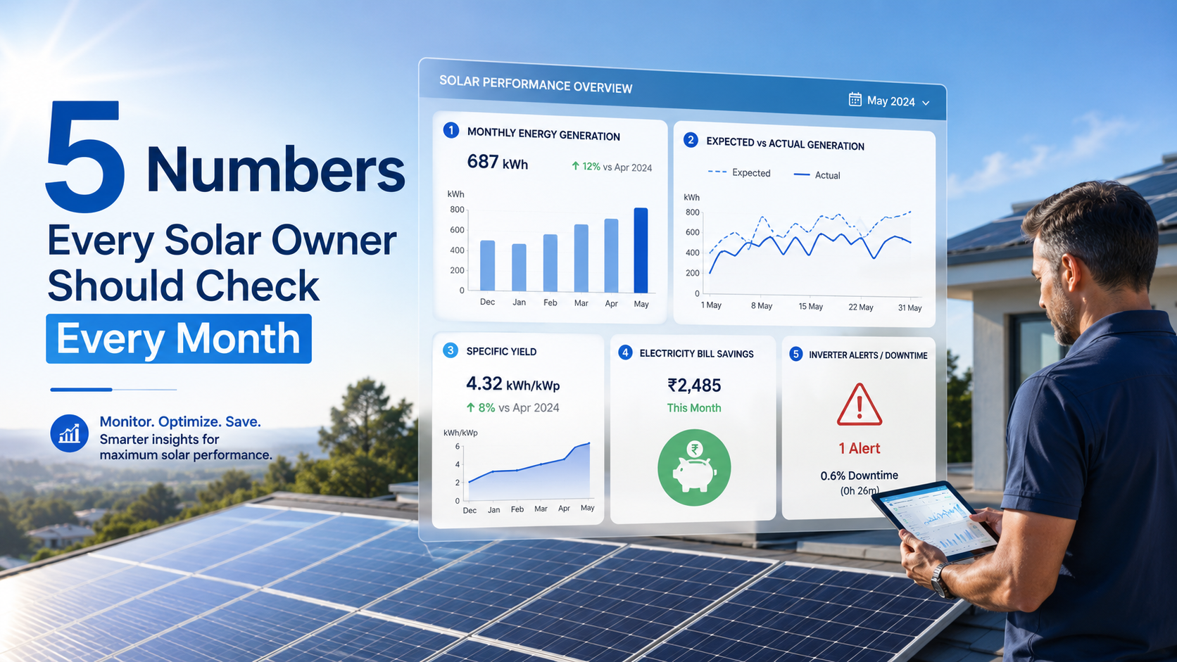5 Numbers Every Solar Owner Should Check Every Month