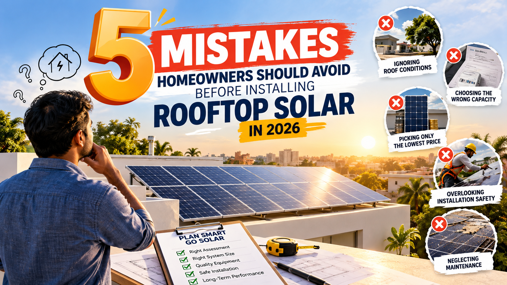 5 Mistakes Homeowners Should Avoid Before Installing Rooftop Solar in 2026