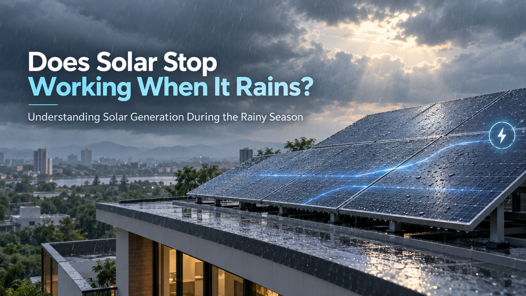 Does Solar Stop Working When It Rains?